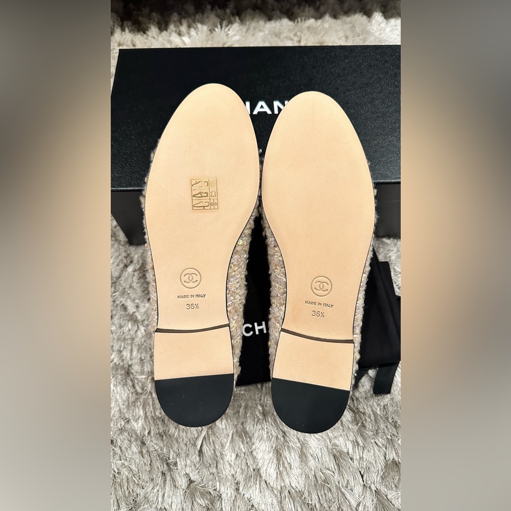 Chanel Tweed Ballet Flats; Size 36.5 - Picture 6 of 8